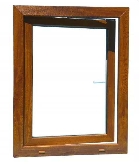 Fenster einflügelig, 58x88cm, DK, Golden Oak, Rechts